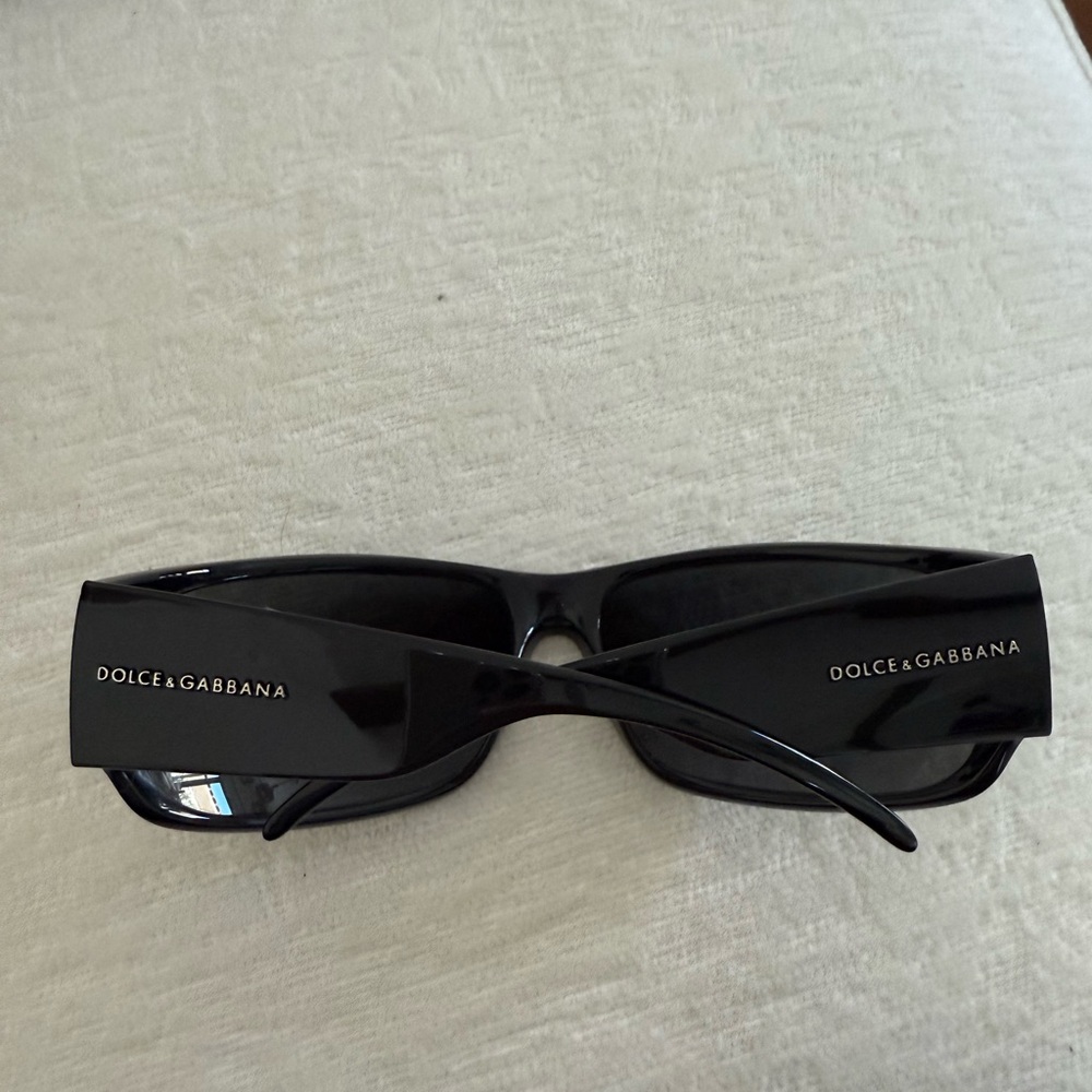 Dolce & Gabbana Black Rectangular Sunglasses